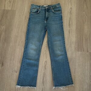 Zara Distressed Hem Jeans